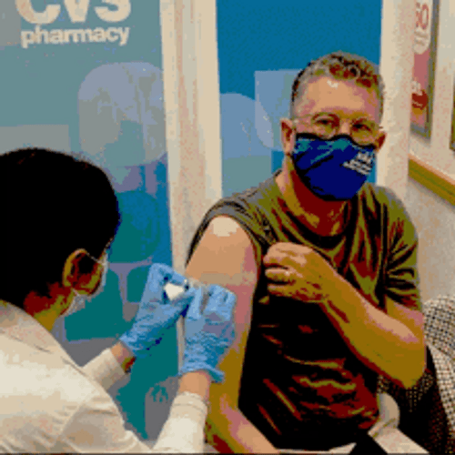 Old Guy Got His CVS Vaccine GIF
