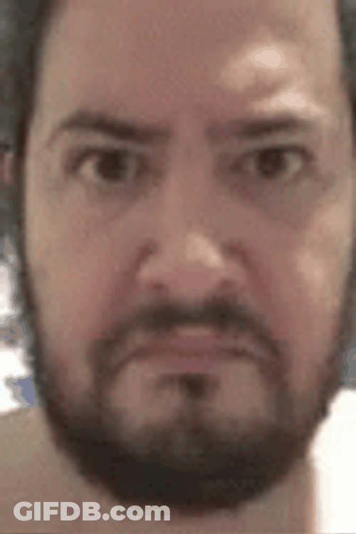 Old Guy Hairy Face GIF