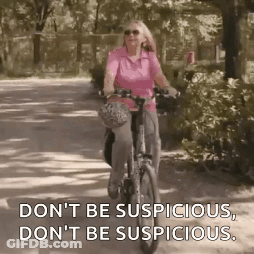 Old Guy Seems Suspicious GIF