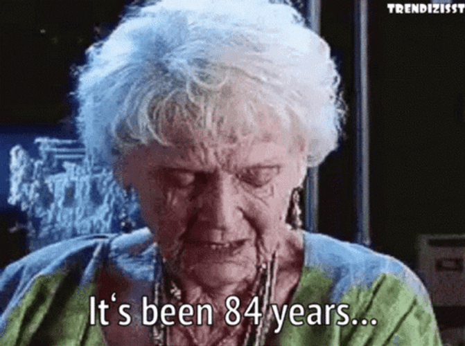 Old Lady And Her Age GIF