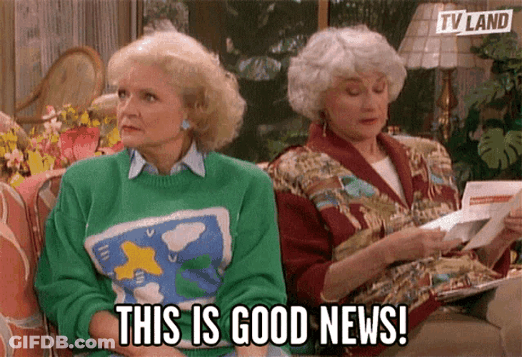 Old Lady Good News GIF