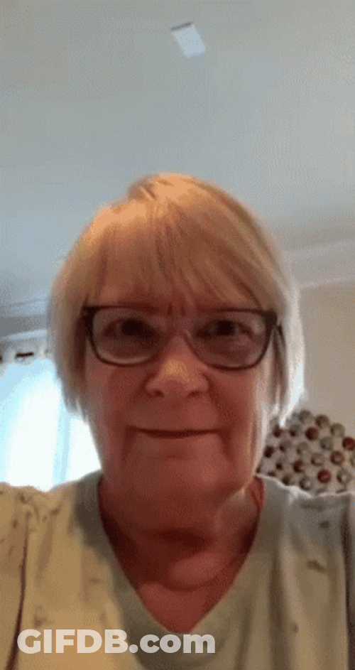 Old Lady Jumpscare Screaming Meme GIF