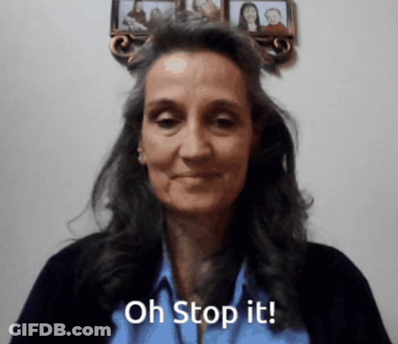 Old Lady Oh Stop It GIF