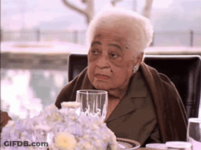 Old Lady Sad Shaking Head No GIF