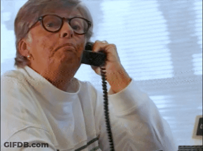 Old Lady Telephone Bye See Ya GIF