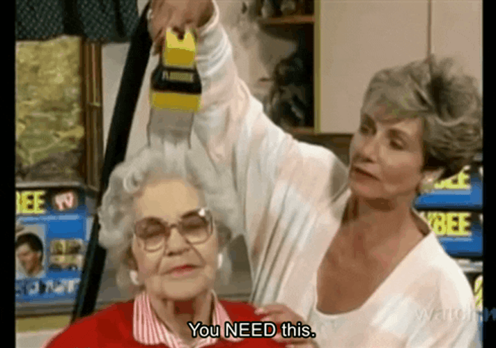 Old Lady Vacuumed Hairstyle GIF