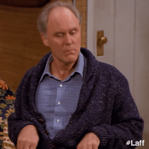 Old Man Acting Like Turkey Gobble GIF