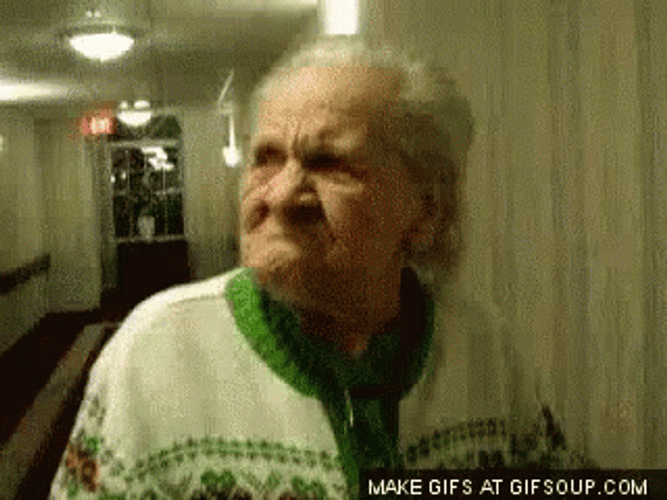 Old Man Angry No Teeth GIF
