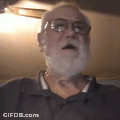 Old Man Barf On Camera GIF