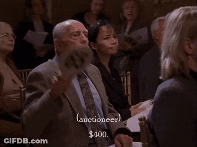 Old Man Bids Auctioneer Respond GIF