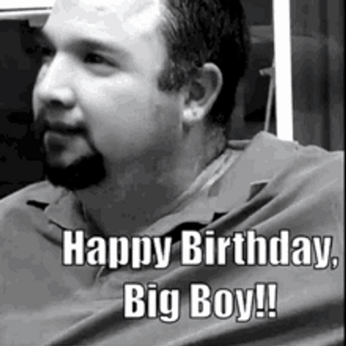 Old Man Birthday Big Boy Kiss GIF