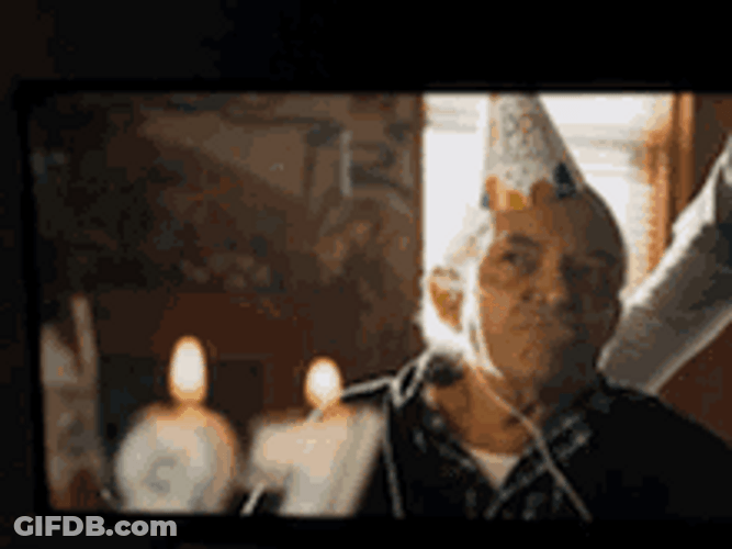Old Man Birthday Celebration Party GIF