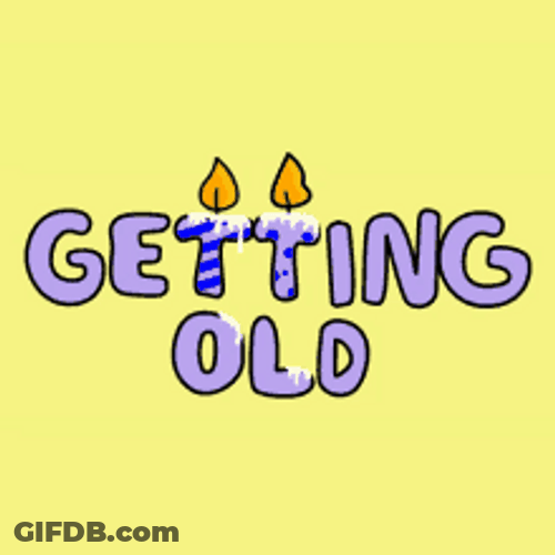 Old Man Birthday Getting Old Candles GIF