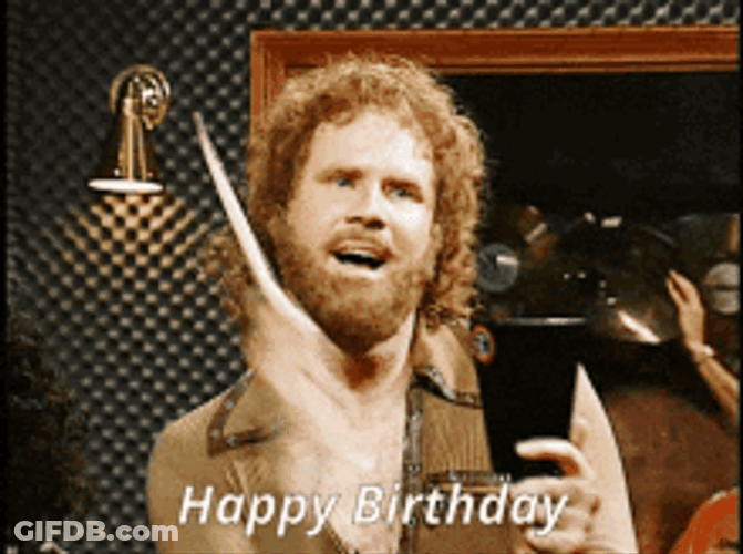Old Man Birthday Will Ferrell Celebrating GIF