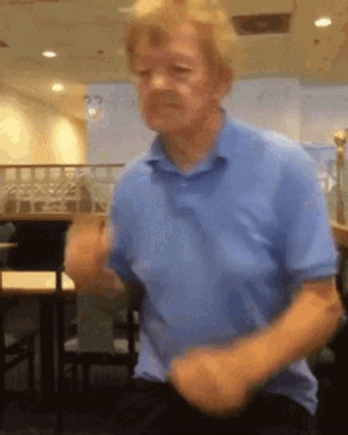 Old Man Boxing GIF