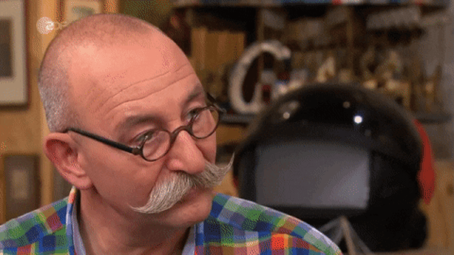 Old Man Confused Looking Away GIF