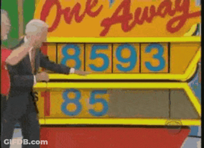 Old Man Contestant In Prince Is Right GIF