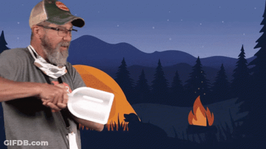Old Man Cookout GIF
