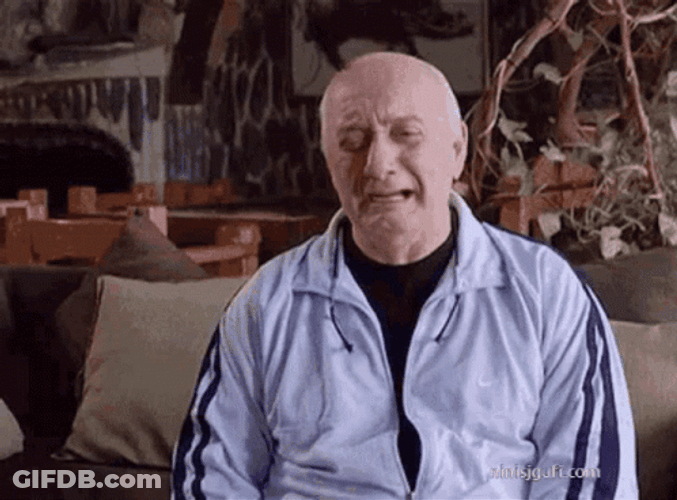 Old Man Crying GIF