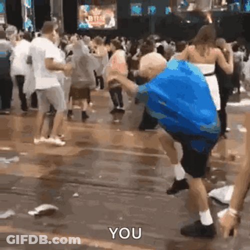 Old Man Enjoying Running Man Dance GIF