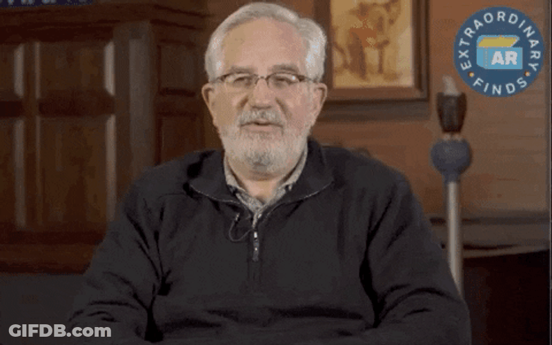 Old Man Getting Interviewed Duhhh GIF