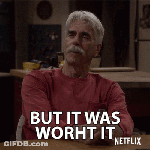 Old Man Having No Regrets It Was Worth It GIF