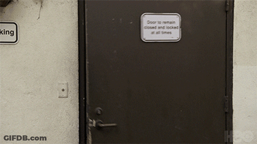 Old Man Kicked Out By Security GIF