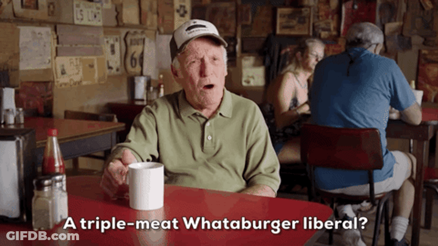 Old Man Loves Whataburger GIF