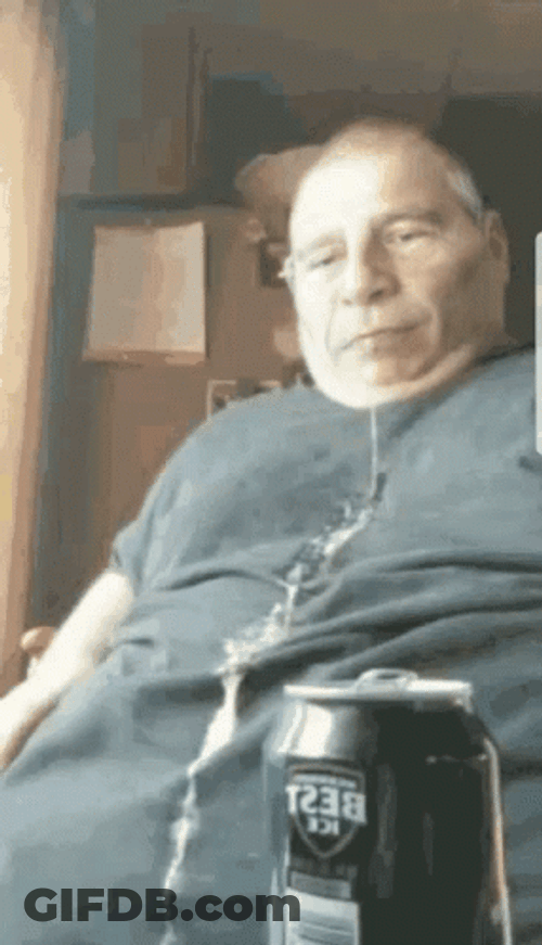 Old Man Over Throwing Up GIF