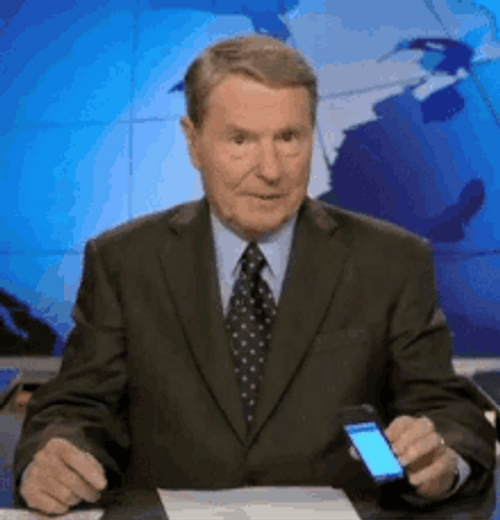 Old Man Phone Shake GIF