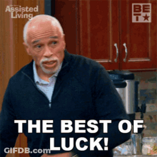 Old Man Saying Best Of Luck GIF