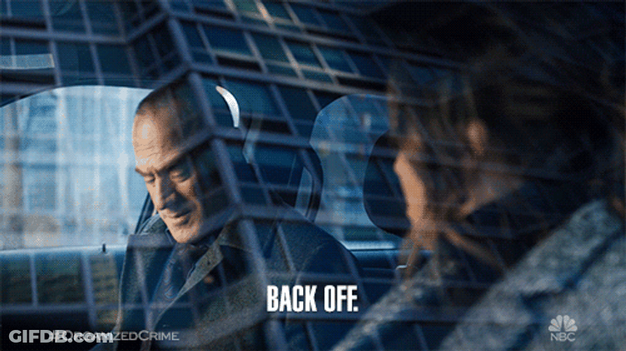 Old Man Says Back Off GIF