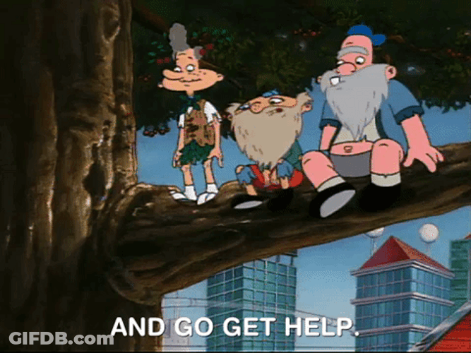 Old Man Says Go Get Help GIF