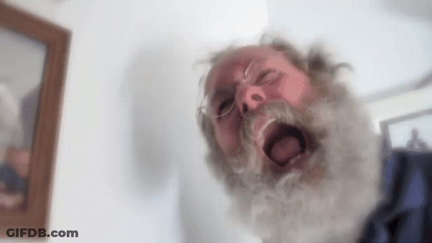 Old Man Screaming Meme GIF
