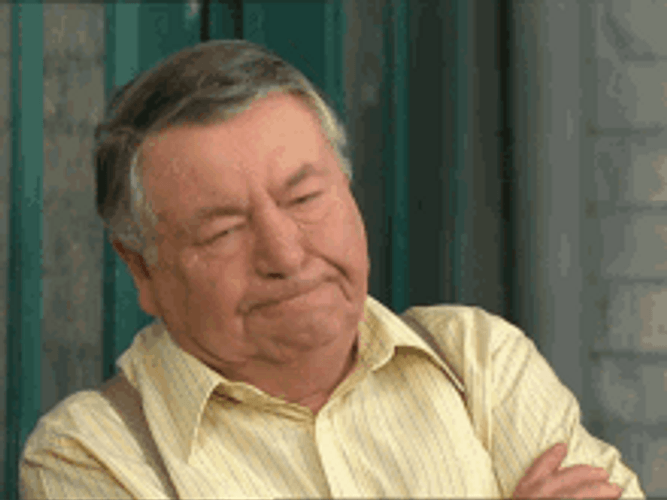 Old Man Shaking Head GIF