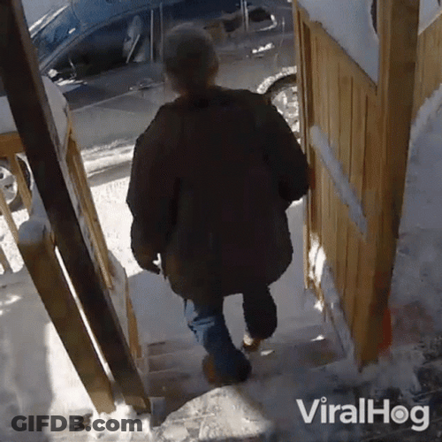 Old Man Slip GIF