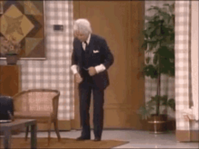 Old Man Slow Walking GIF