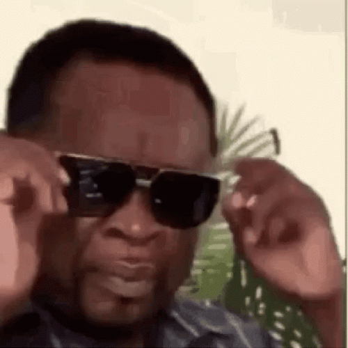 Old Man Squint Look GIF