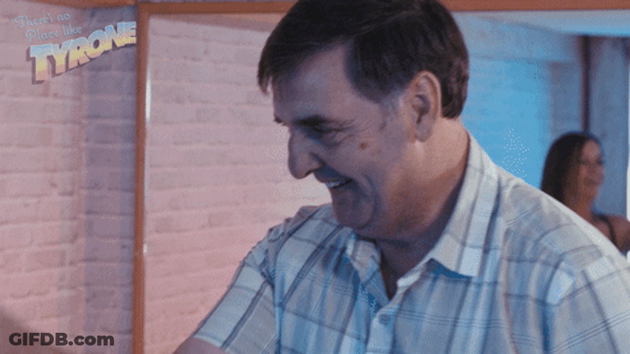 Old Man Tyrone Dancing With Woman GIF