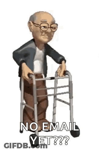 Old Man Walking With Walker No Email Yet GIF