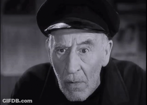 Old Man With Beard And Hat GIF