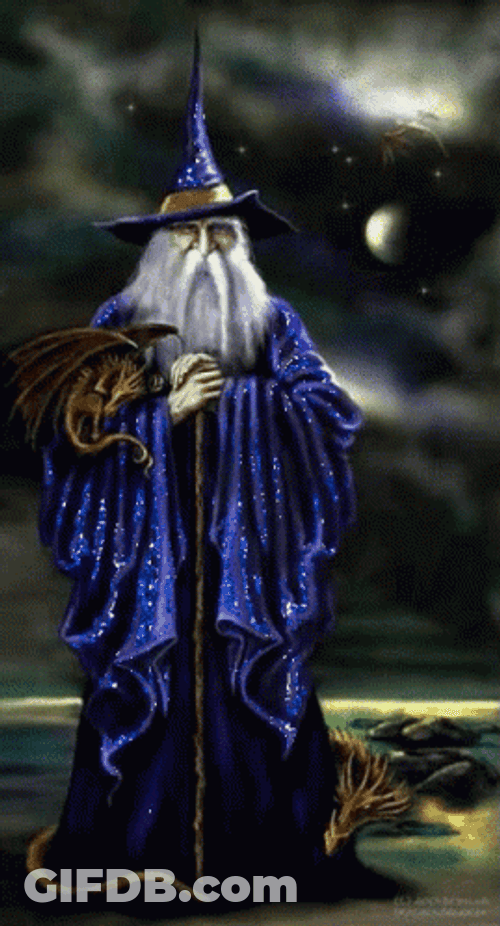 Old Man Wizard GIF