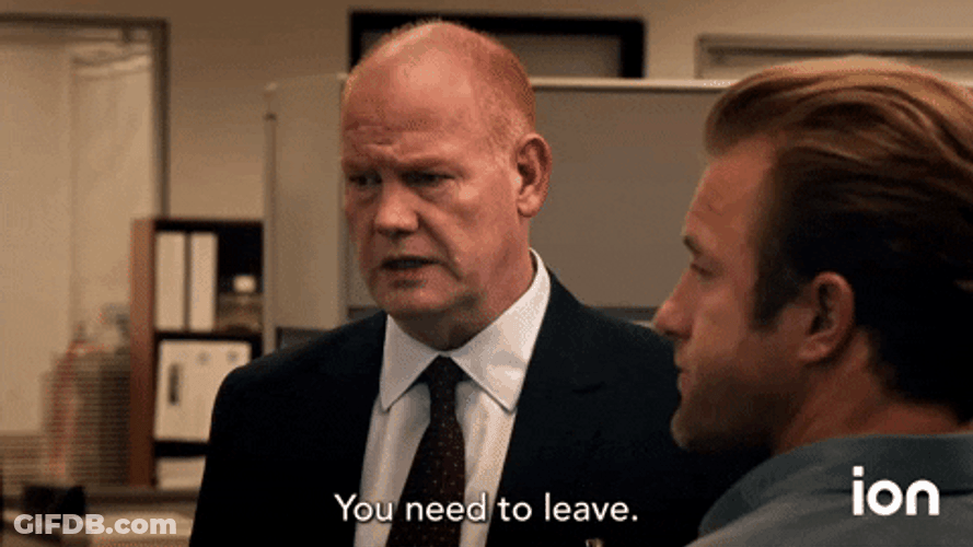 Old Man You Need To Leave Now GIF