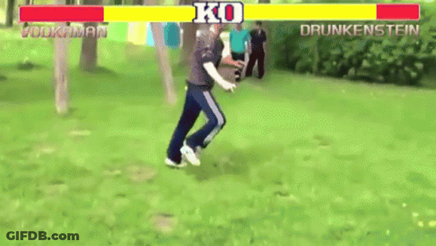 Old Men Edit Into Fighting Game GIF