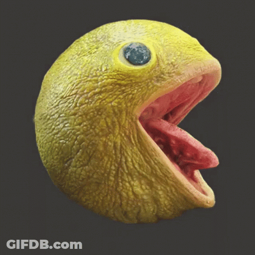 Old Pac Man Showing Tounge GIF