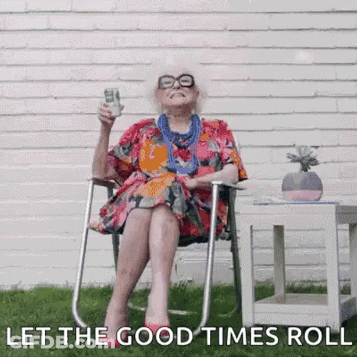 Old People Drinking Beer GIF