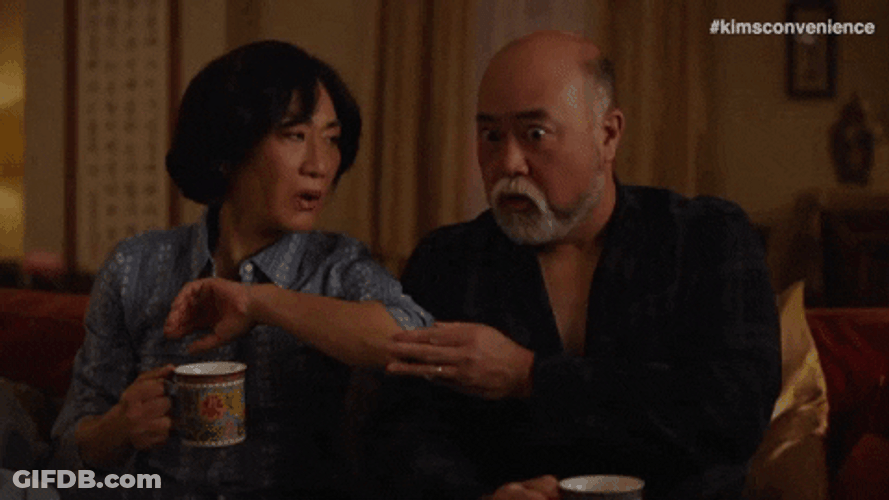 Old Peoples Touching Elbow GIF