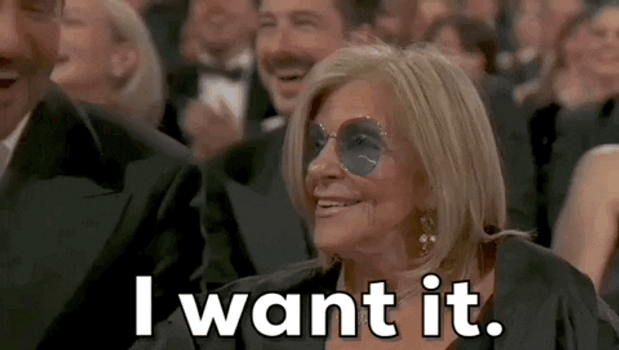 Old Rich Woman I Want It Now GIF