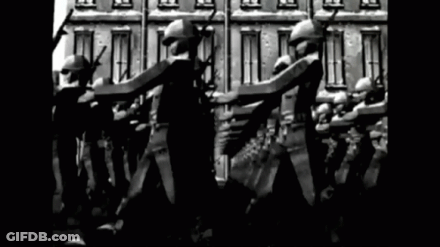 Old Soldiers March Parade GIF
