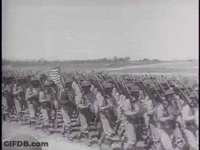 Old Soldiers Parade GIF
